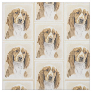 Tissu Peinture de Welsh Springer Spaniel - Art canin ori
