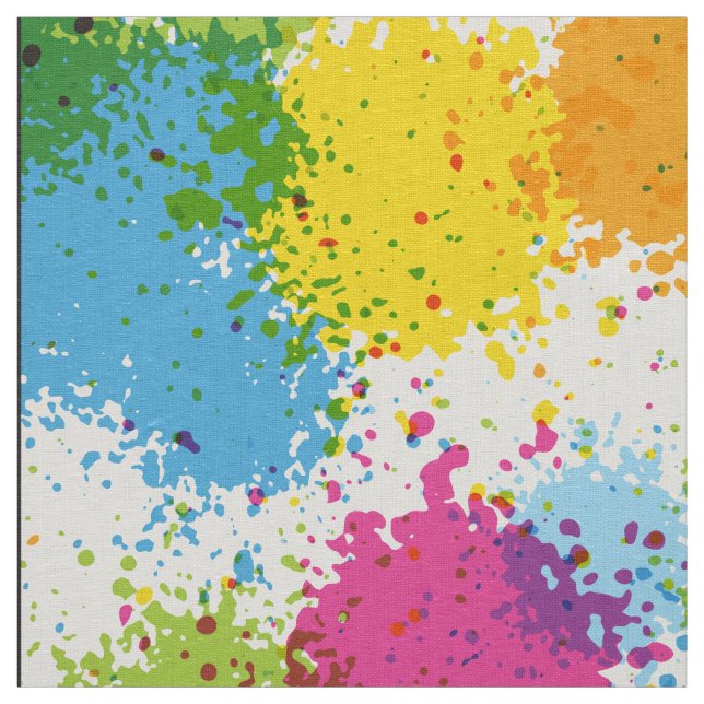 Tissu Peinture design colorée (Échantillon)