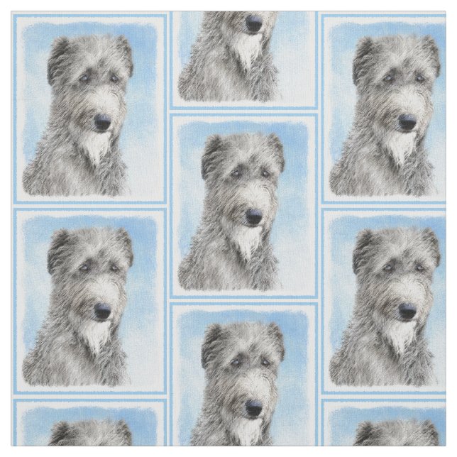 Tissu Peinture écossaise Deerhound - Cute Original Dog A (Échantillon)