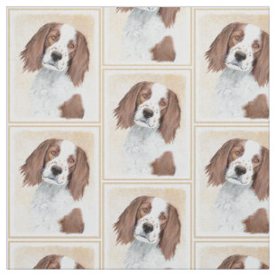 Tissu Peinture en Setter rouge et blanc irlandais - Art