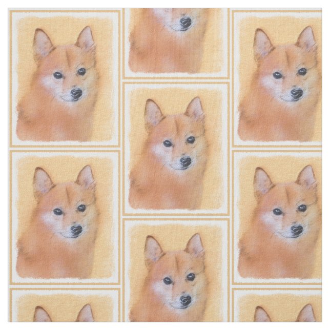 Tissu Peinture finlandaise Spitz - Jote Original Chien A (Échantillon)