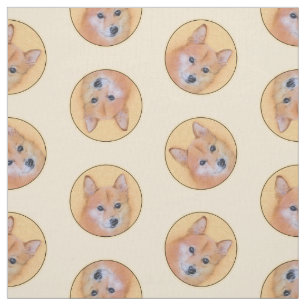 Tissu Peinture finlandaise Spitz mignonne Original Anima