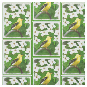 Tissu Peinture Goldfinch - Cute Original Chien Art