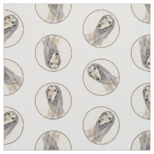 Tissu Peinture Saluki Fawn Sable mignonne Original Chien