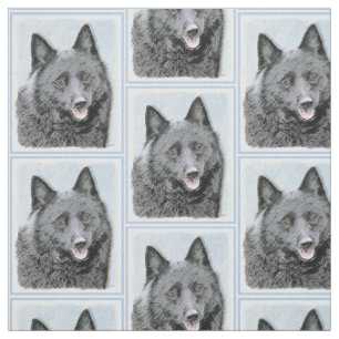 Tissu Peinture Schipperke - Cute Original Chien Art