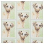Tissu Peinture Sloughis - Joli art original pour chien