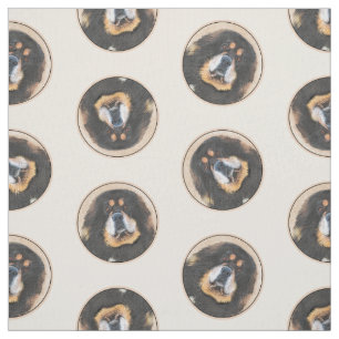 Tissu Peinture tibétaine Mastiff art de chien animal de