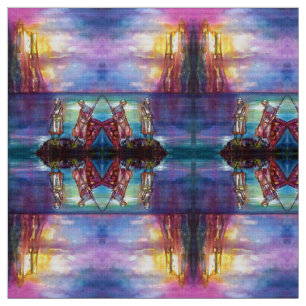 Tissu PENDRAGON Chevaliers médiévaux, Coucher de soleil 