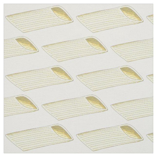 Tissu Penne Pasta Formes Italienne Cuisine Fabric (Échantillon)