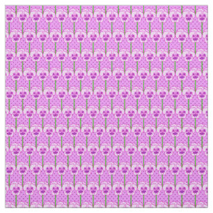 Tissu Pensées de lavande - rétro motif de papier peint