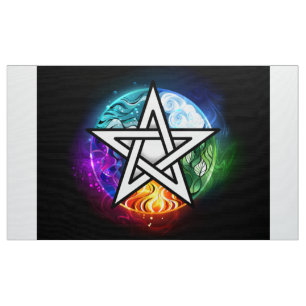 Tissu pentagramme du Wiccan