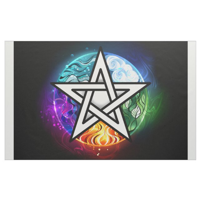 Tissu pentagramme du Wiccan (Yard)