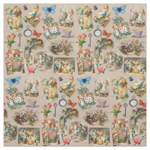Tissu Pépinière Alice Colorée Classique des années 1800