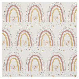 Tissu Pépinière de bébés étoile arc-en-ciel étoil