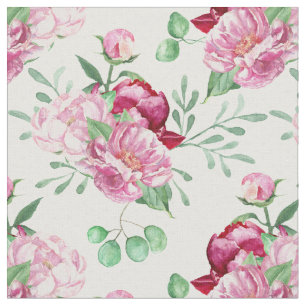 Tissu pépins rose aquarelle