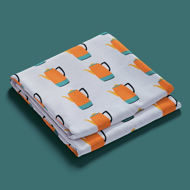 Tissu Percolateur de café orange (Créateur téléchargé)