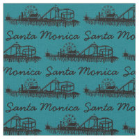 Père Noël Monica CA California Pier Silhouette Cal