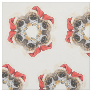 Tissu Père Noël Snowflake