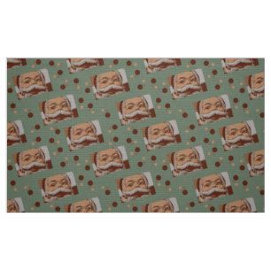Tissu Père Noël vintage