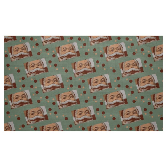Tissu Père Noël vintage (Fat Quarter)