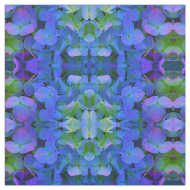 Tissu Périwinkle violet bleu hydrangée- romantique flora (Échantillon)