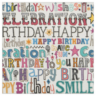 Tissu perle de fête d'anniversaire