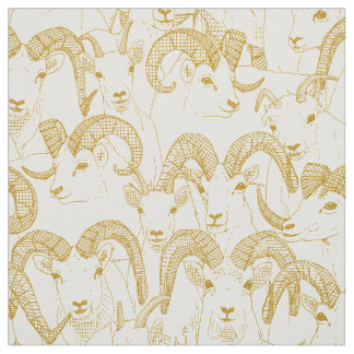 Tissu Perle d'or de mouton de l'Alaska