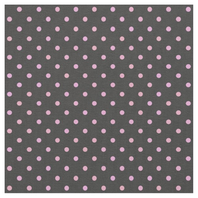 Tissu Perle rose et pois gris foudre (Fermer)