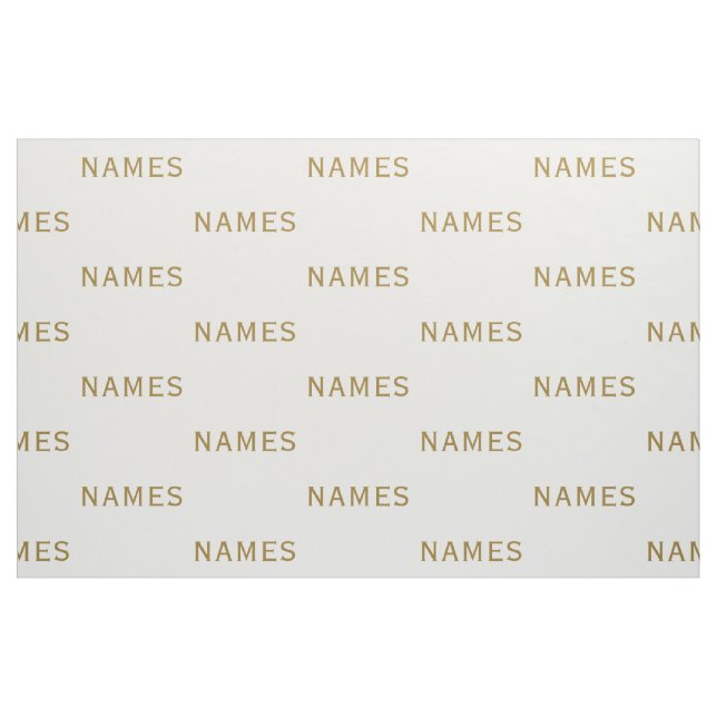 Tissu Personalized With Last Name or Nickname on Them (Yard)