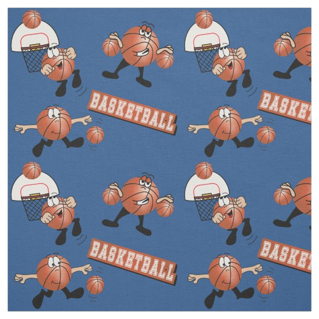 Tissu Personnage De Basketball Silly (Échantillon)