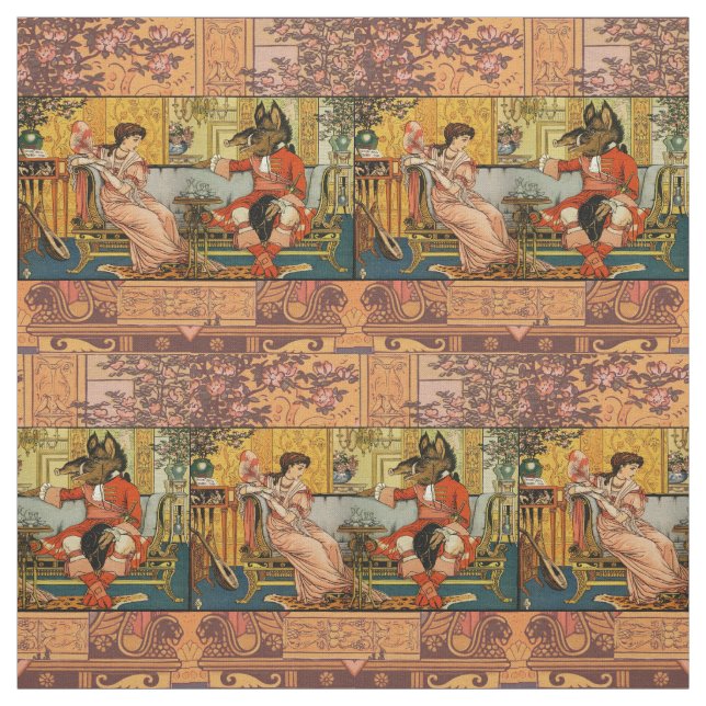 Tissu Personnages Classiques de Contes de Fées de Beauté (Échantillon)