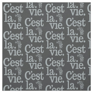 Tissu personnalisable C'est La Vie