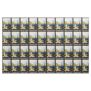 Tissu personnalisable vintage Italian Lakes