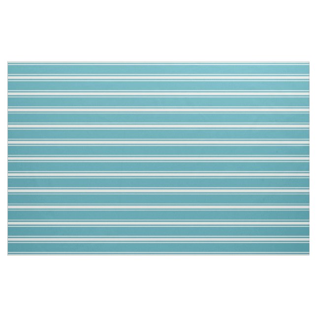 Tissu personnalisé à rayures turquoise (Yard)