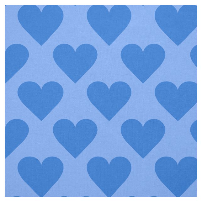 Tissu personnalisé Blue Hearts (Échantillon)