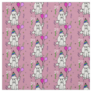 Tissu personnalisé de chien de caniche