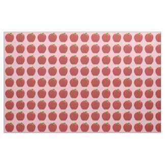 Tissu personnalisé Feuille vert pomme rouge peint