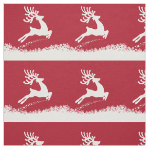 Tissu personnalisé Jumping Reindeer