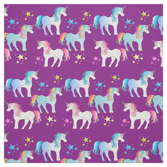 Tissu personnalisé licorne couleur impression (Échantillon)