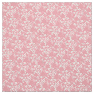 Tissu personnalisé - rose et blanc Floral