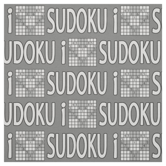 Tissu personnalisé SUDOKU (Échantillon)