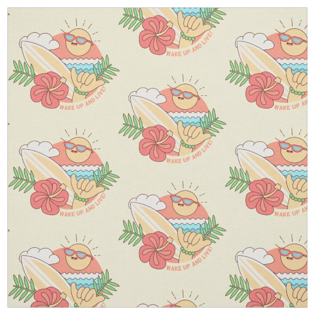 Tissu personnalisé Summer Surfer (Échantillon)