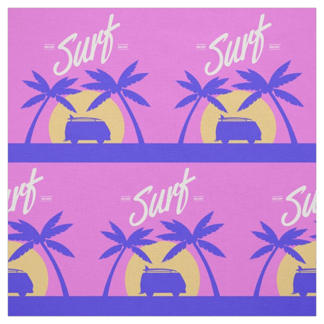 Tissu personnalisé Surfer Sunset (Échantillon)