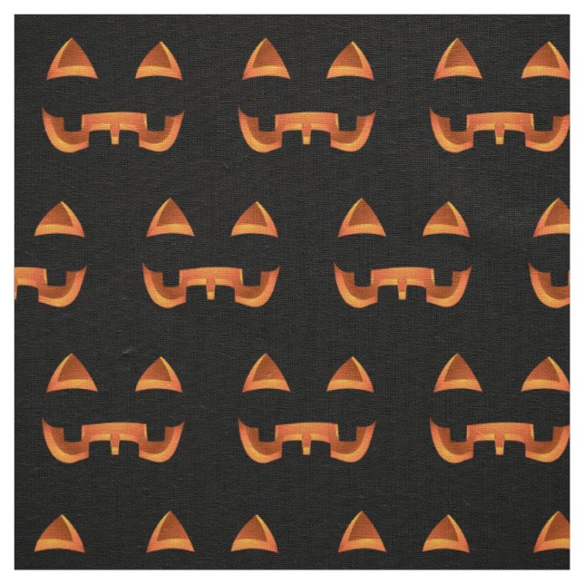 Tissu Personnaliser Halloween Fabric Jack-o-Lantern Fabr (Échantillon)