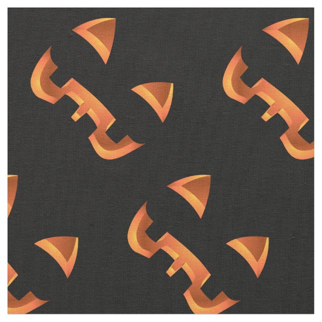 Tissu Personnaliser Halloween Fabric Jack-o-Lantern Fabr (Fermer)