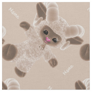 Tissu Personnaliser Kicking Baby Plush Toy Ram Brown