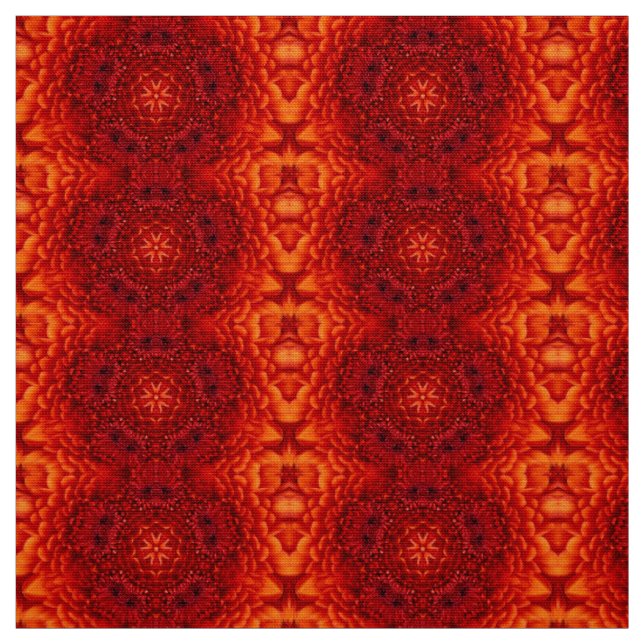 TISSU PÉTALES DE FLEURS DE DAHLIA ROUGE (Échantillon)