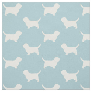 Tissu Petit Basset Griffon Vendéen Silhouettes de chien