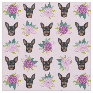 Tissu petit chien de lavande de lavande de lavande