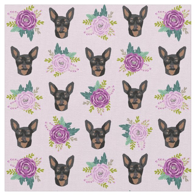 Tissu petit chien de lavande de lavande de lavande (Fermer)